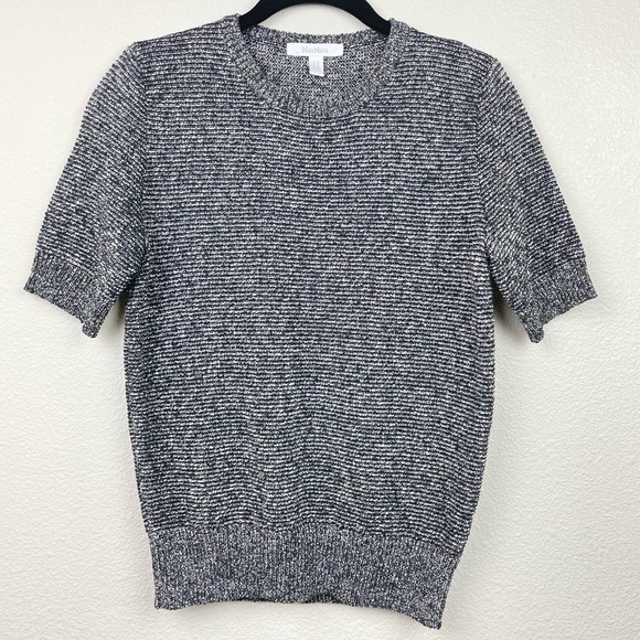 MaxMara Sweaters - MaxMara Women's Small Short Sleeve Knit Sweater Top Alpaca Wool Viscose Blend